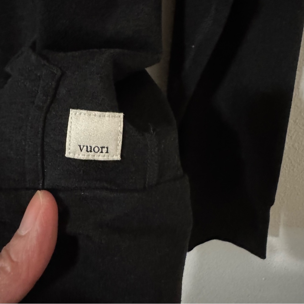 Vuori Halo Performance Hoodie Black Full Zipper Athleisure Gym X-Small - Picture 6 of 8